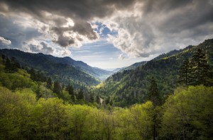 Great Smoky Mountains National Park Mortons Overlook Scenic Landscape Gatlinburg