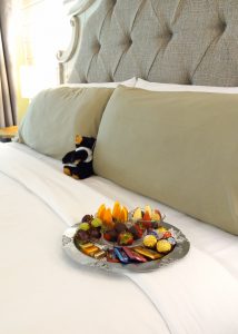 fruit and chocolate tray- bed and breakfast package